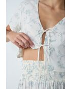 Reese shirt met blauwgroene print