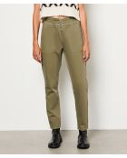 Pantaloni Irla color oliva kaki