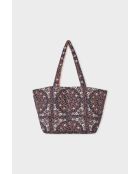 Borsa Arizonalove bifacciale con motivi marroni e arancioni