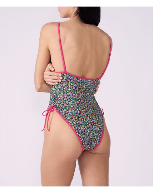 Poesia Swim mehrfarbiger Badeanzug ohne Bügel ohne Schale