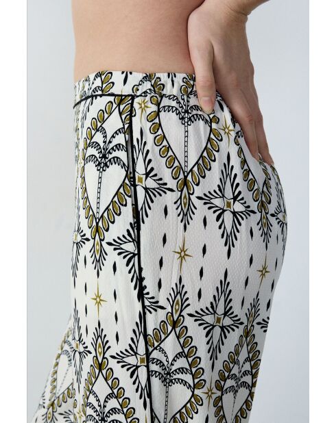 Nytro-broek gedrukt op ecru achtergrond