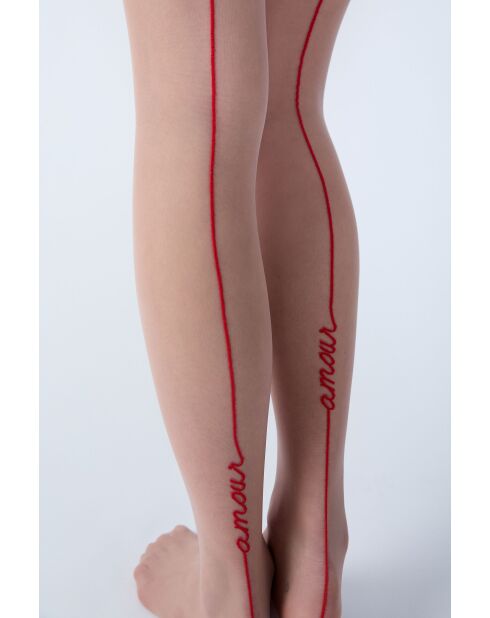 Collant Satina rouge