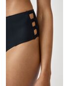 Braguita de bikini negra de cintura alta The Bombshell