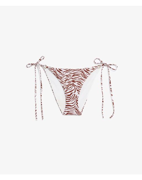 Capsule wendy bikinibroekje met witte achtergrondprint