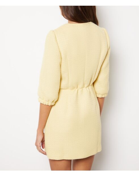 Lichtgele jurk van Sally