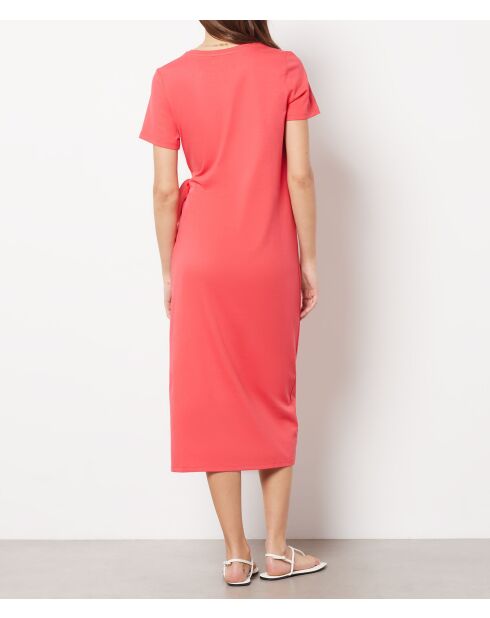 Lachsfarbenes pfirsichfarbenes Kleid Suzette