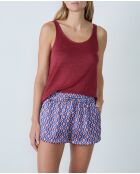 Mally shorts met veelkleurige print
