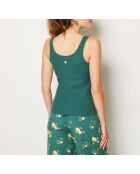 Camiseta sin mangas Charline verde abeto