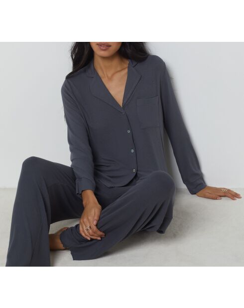 Anthrazitfarbenes Asuka-Shirt