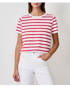 Rotes gestreiftes T-Shirt Jonita