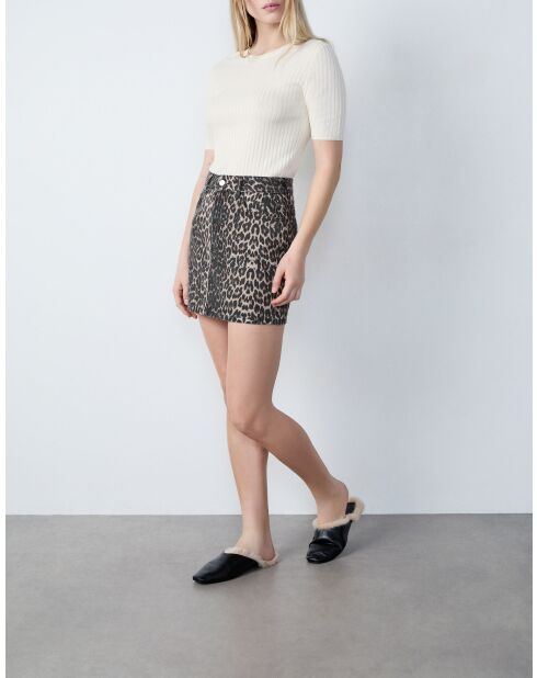 Jupe A Donatien imprimé fond écru