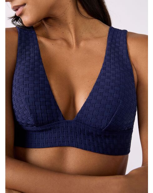 Rodear nachtblauwe triangelbeha zonder beugel en zonder schelp