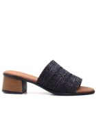 Sandales à talon Moon vaqueta noires