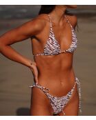 Wendy Capsule Wendy driehoekige bh met print zonder beugel en zonder schelp op een witte achtergrond