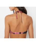 Soutien-gorge push-up classique avec armature et avec coque Honeymoon imprimé fond brique