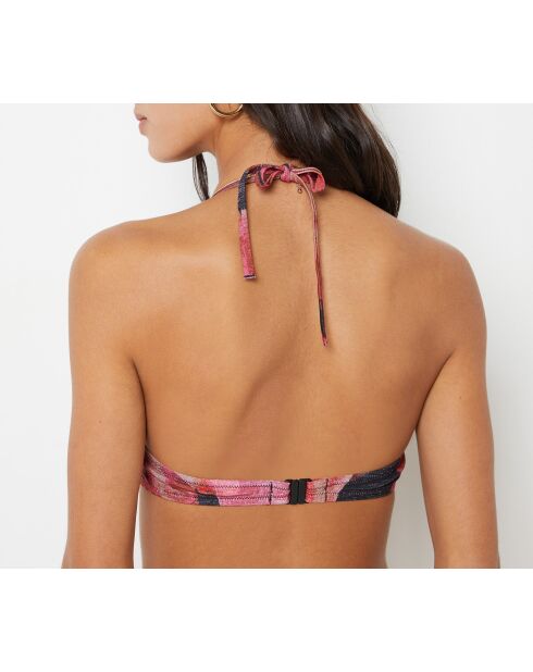 Soutien-gorge push-up classique avec armature et avec coque Honeymoon imprimé fond brique