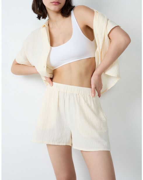 Lichtgele korte broek Venicia