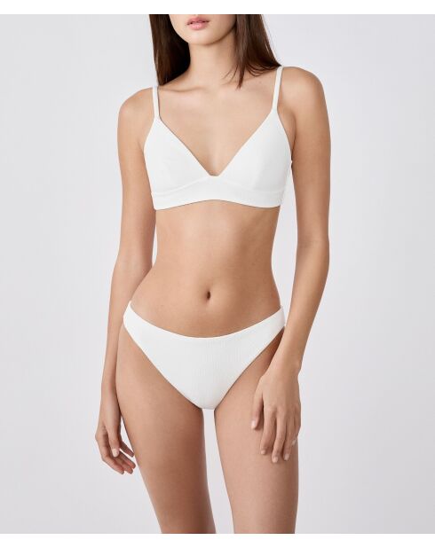 Reggiseno a triangolo bianco Begur senza ferretto e senza scocca