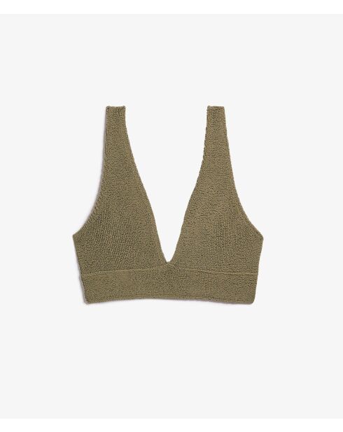 Onesize by etam khakifarbener olivfarbener BH ohne dreieckigen Bügel und ohne Schale