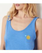 Camicia da notte blu Gini