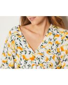 Bella jurk gedrukt op een witte achtergrond