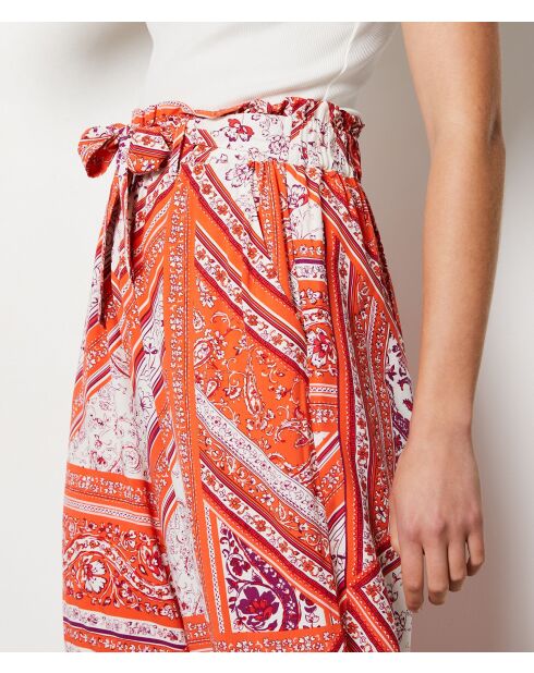 Gloria broek met veelkleurige print