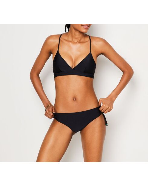 Zwarte triangel-bh met beugel Sarna zonder schelp