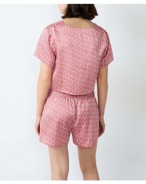 Top Kaila con stampa mattoncini