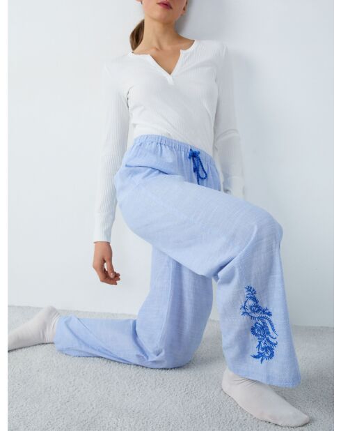 Hemelsblauwe indianenbroek