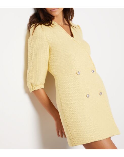 Lichtgele jurk van Sally