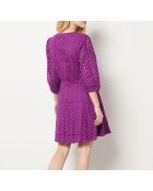 Vestido Ulys bordado en ciruela