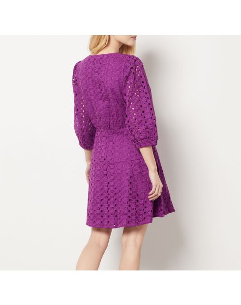 Vestido Ulys bordado en ciruela