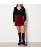 Falda borgoña Enory