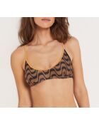 Reggiseno con ferretto multicolor Magic seppia