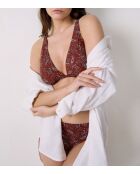 Klassieke bh met beugel en zonder schelp Charliz bedrukte baksteenachtergrond