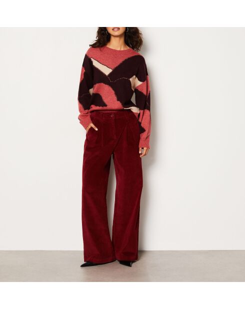 Pull Fahila bordeaux