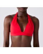 Soutien-gorge triangle sans armature et avec coque Luarca rouge