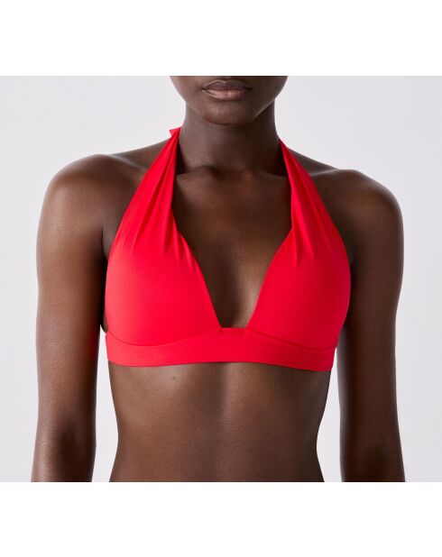 Soutien-gorge triangle sans armature et avec coque Luarca rouge
