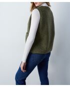 Chaqueta vaquera de color caqui oliva