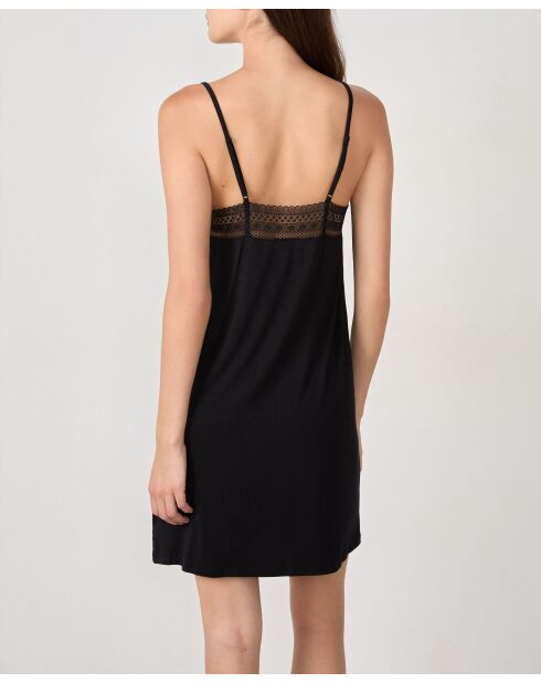 Camicia da notte nera Albane