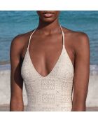 Bañador Gabin de 1 pieza en color crudo sin montura