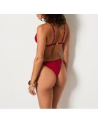 Sujetador triangular granate burdeos Baba sin aros y sin concha