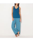 Debardeur Okaylee imprimé fond vert