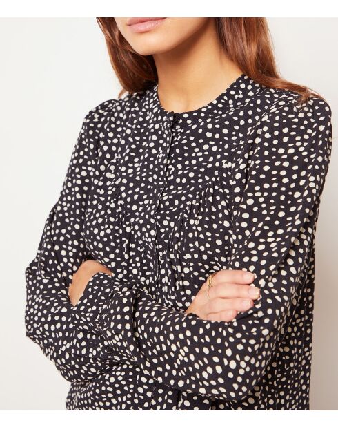 Reglissi Shirt mit schwarzem Hintergrunddruck