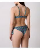 Klassischer BH mit Bügel und ohne Schale, Sao-Print, lila Hintergrund