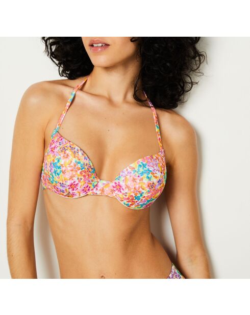 Klassieke push-up bh met beugel en veelkleurige Bonita-schelp