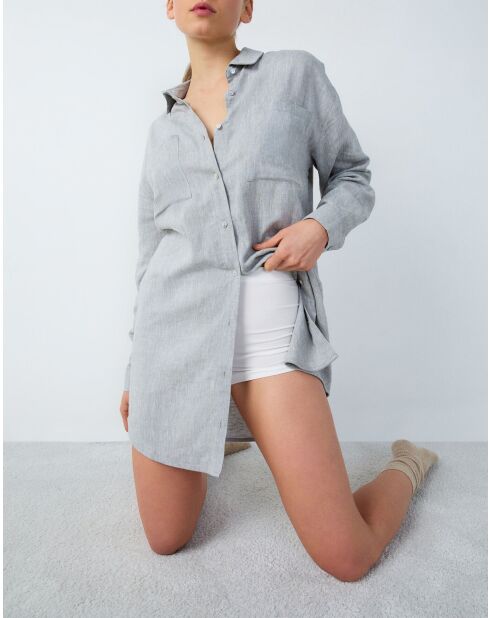 Top gris claro Isame