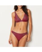 Nomades bordeauxrood granaat standaard bikinibroekje