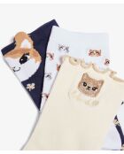 Boite cadeau de chaussettes Beloved écrue