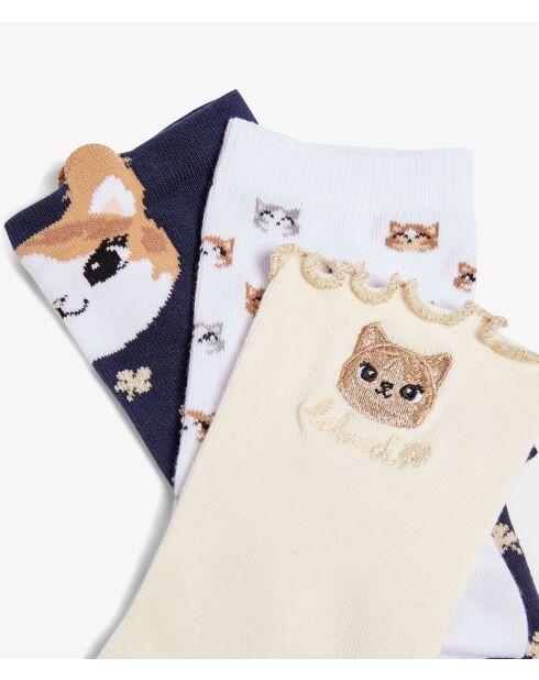 Boite cadeau de chaussettes Beloved écrue